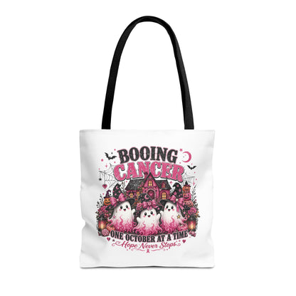 Booing Cancer Halloween ghosts design Tote | One October at a Time