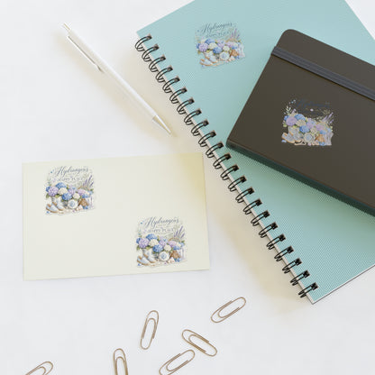 Hydrangeas Happy Place Sticker Sheet | Floral Hydrangea Decorative Stickers