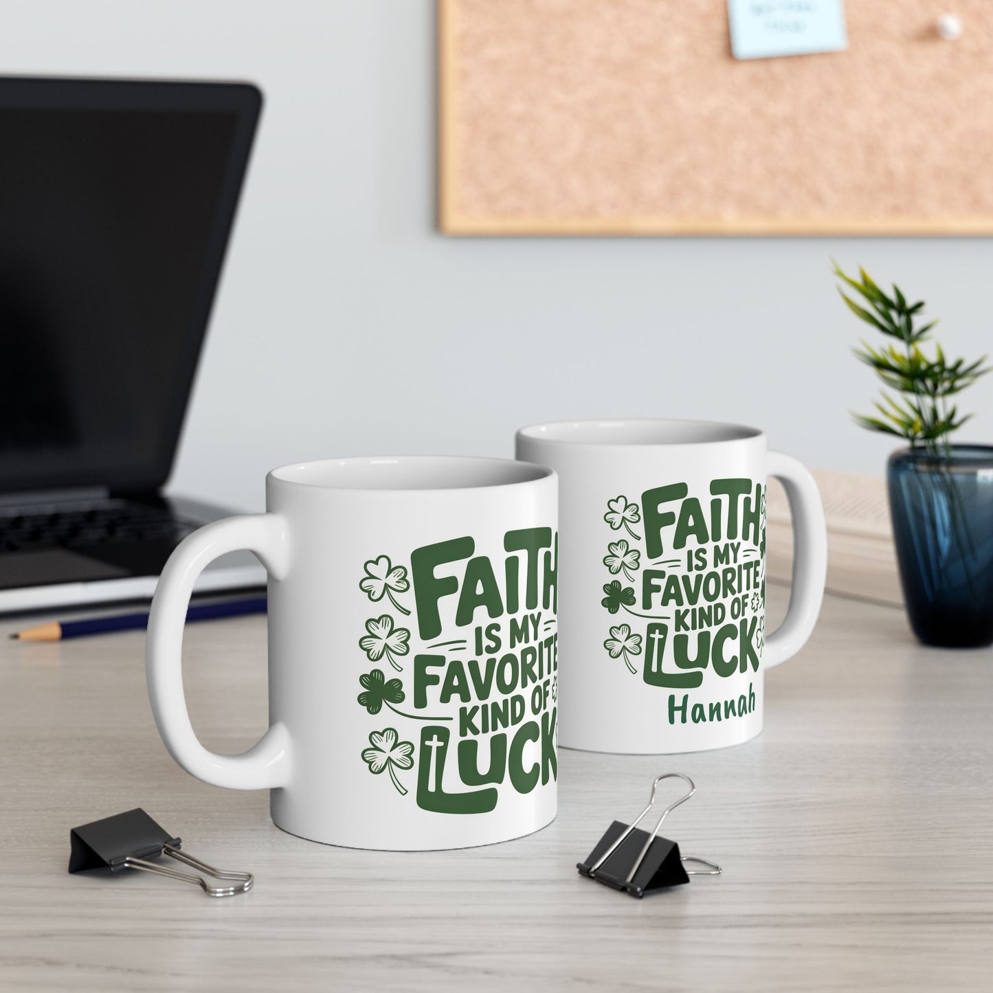 Lucky Shamrock Coffee Mug | St. Patrick's Day Clover Design