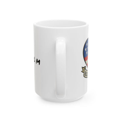 Ceramic Coffee Mug - 'Freedom' Inspirational Gift, Unique Home Décor, Motivational, Perfect for Birthdays, Graduations, Celebrations