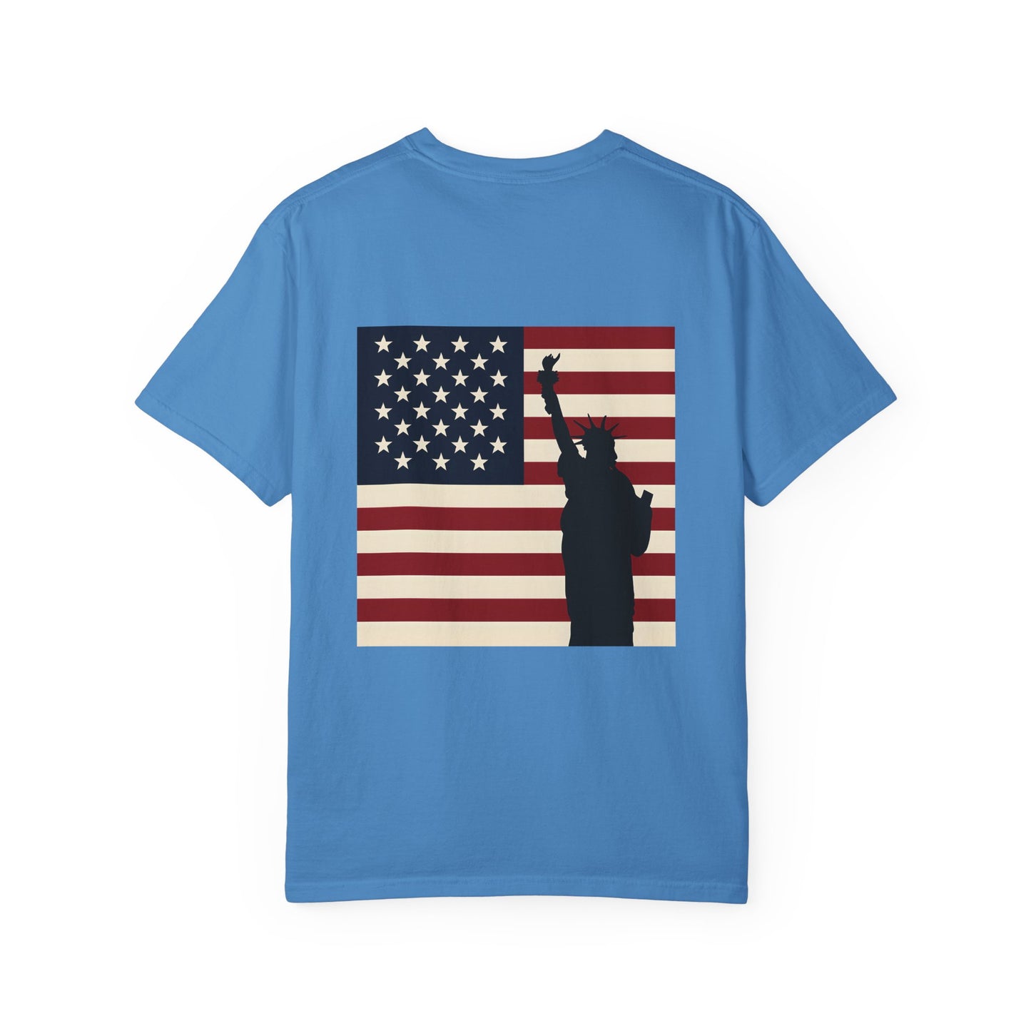 Freedom Patriotic T-shirt, Statue of Liberty, USA Independence Day Tee, Liberty Island Shirt, America Flag Top, Patriotic July 4th Gift