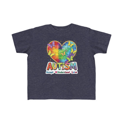 Autism Puzzle Heart Toddler Tee | Accept Understand Love