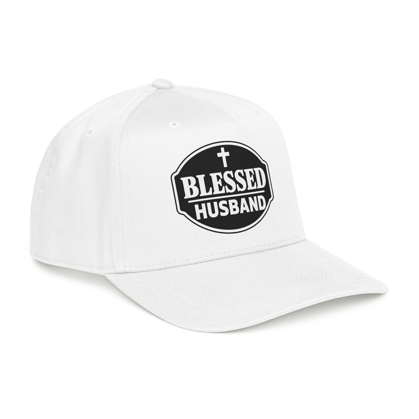 Blessed Husband Embroidered Hat Mid Profile Baseball Cap | Husband Dad Faith