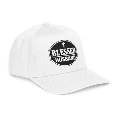 Blessed Husband Embroidered Hat Mid Profile Baseball Cap | Husband Dad Faith