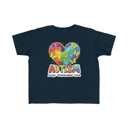 Autism Puzzle Heart Toddler Tee | Accept Understand Love