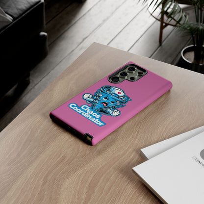 Chaos Coordinator Phone Case, Fun Nurse Gift, Tough Cases for Healthcare Heroes, Unique Cell Phone Cover, Funny Medical Humor/ Pink