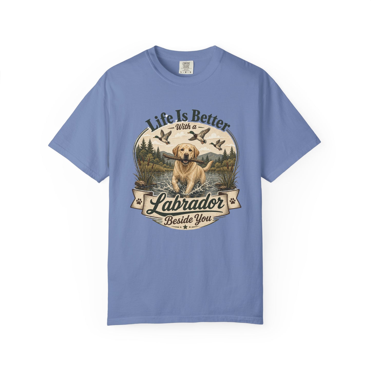 Life Is Better with a Labrador T-shirt | Lab Dog Design