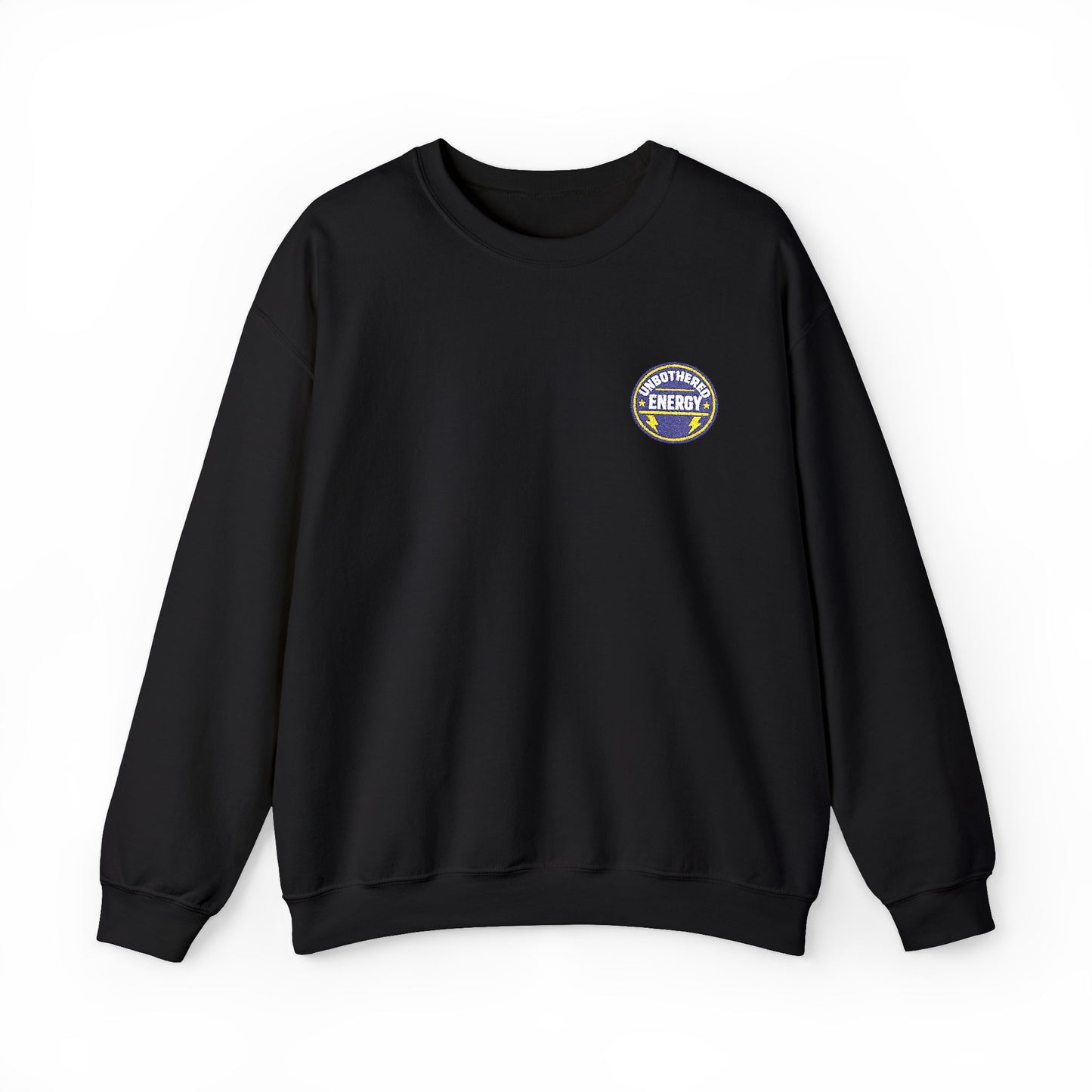Unbothered Energy embroidered sweatshirt | Funny Slogan Crewneck