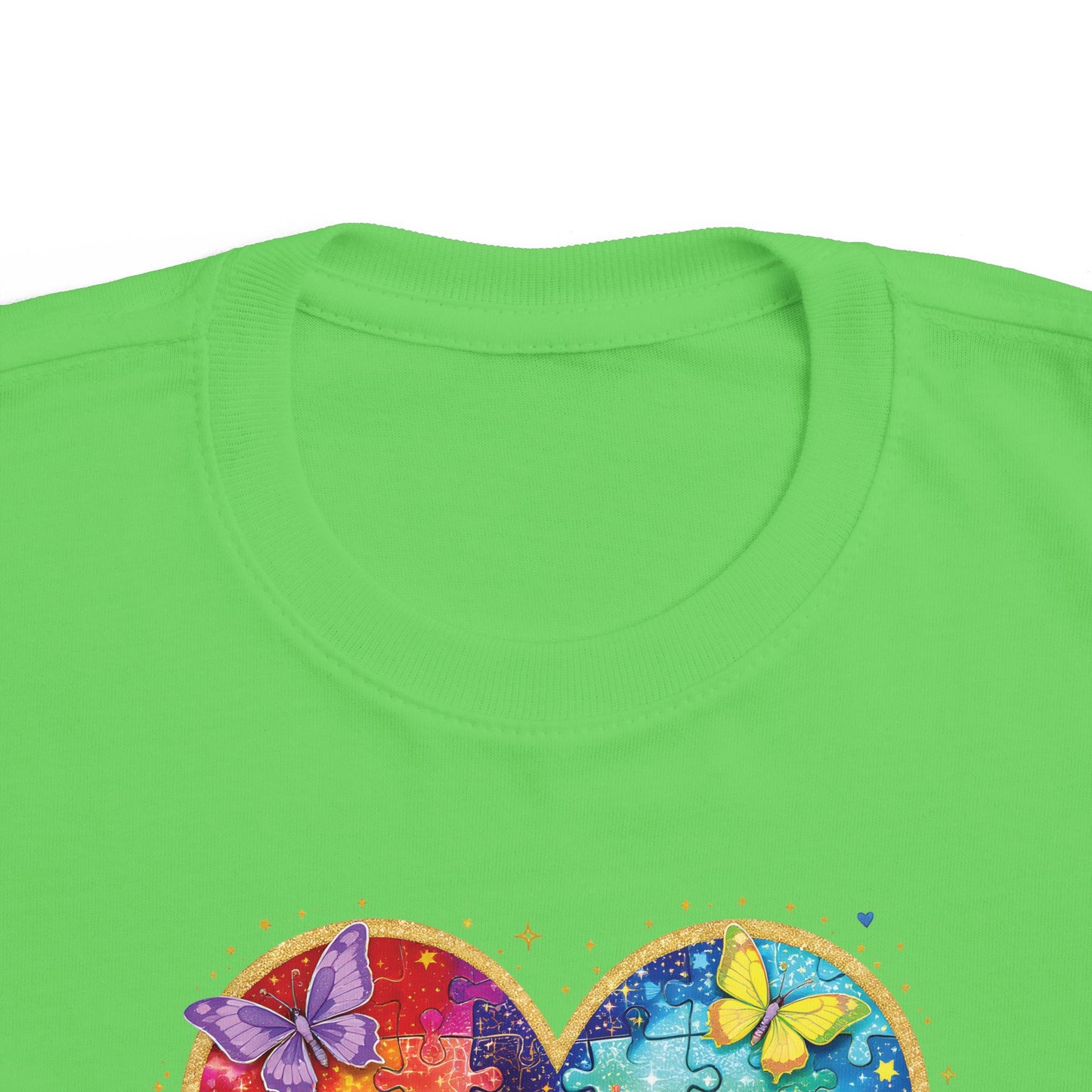 Autism Puzzle Heart Toddler Tee | Accept Understand Love