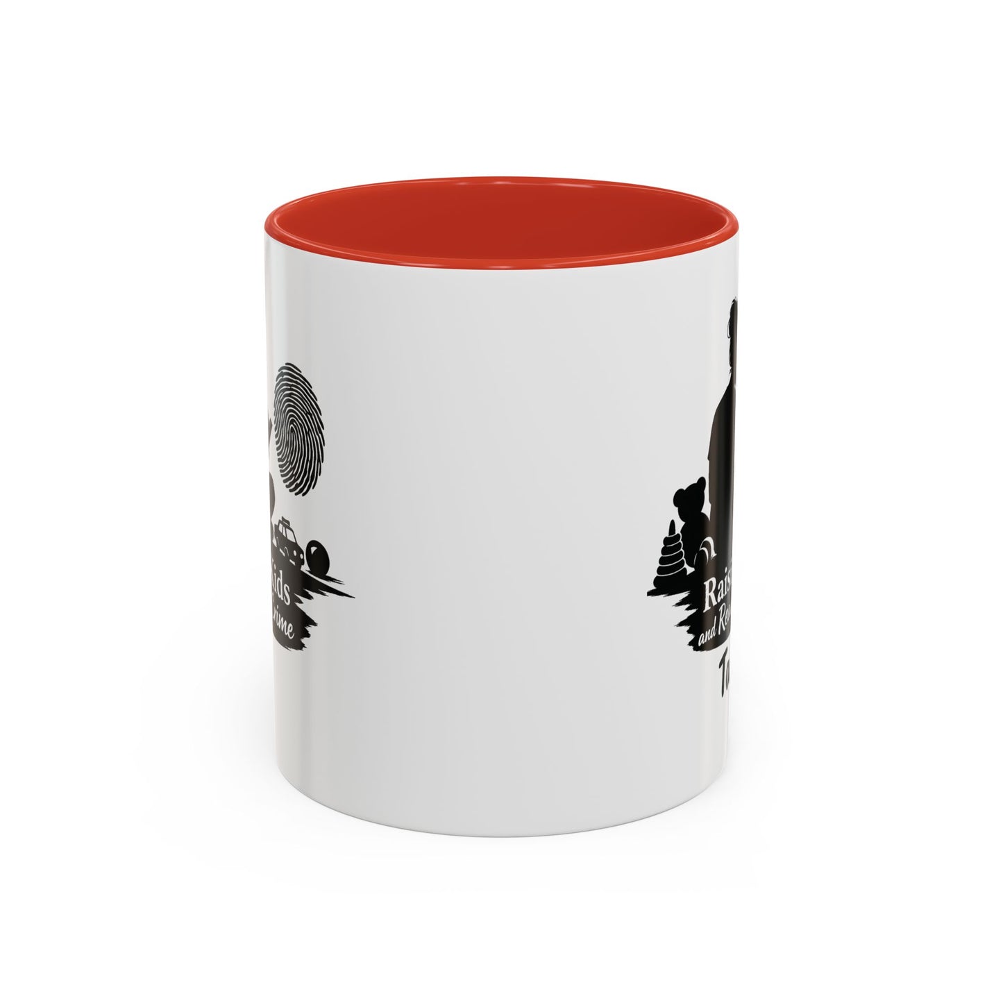 Raising Kids and Reading Crime Mug | Accent Coffee Mug