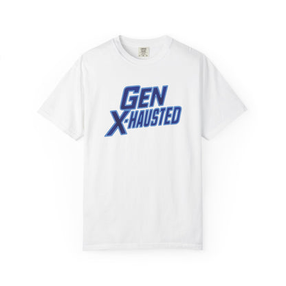 Gen X-Hausted Unisex T-shirt, Forgot Again Found Out Funny Tee, Gen X Humor Gift, Retro 80s 90s Shirt, Vintage Style Clothing