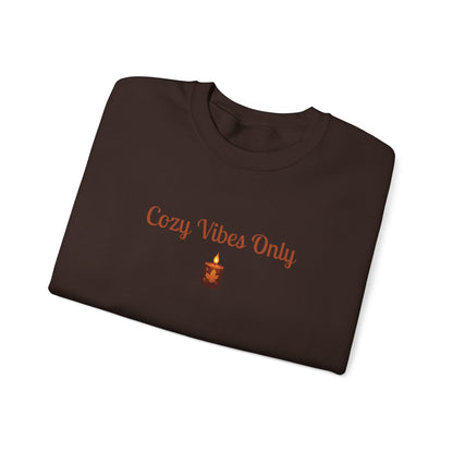 Cozy Vibes Only Sweatshirt, Unisex Crewneck, Casual Wear, Fall Fashion, Gift for Her, Cozy Apparel, Warm Layering