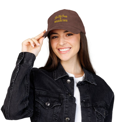 Live Like Charlie Unshakable Truth embroidered Corduroy Cap