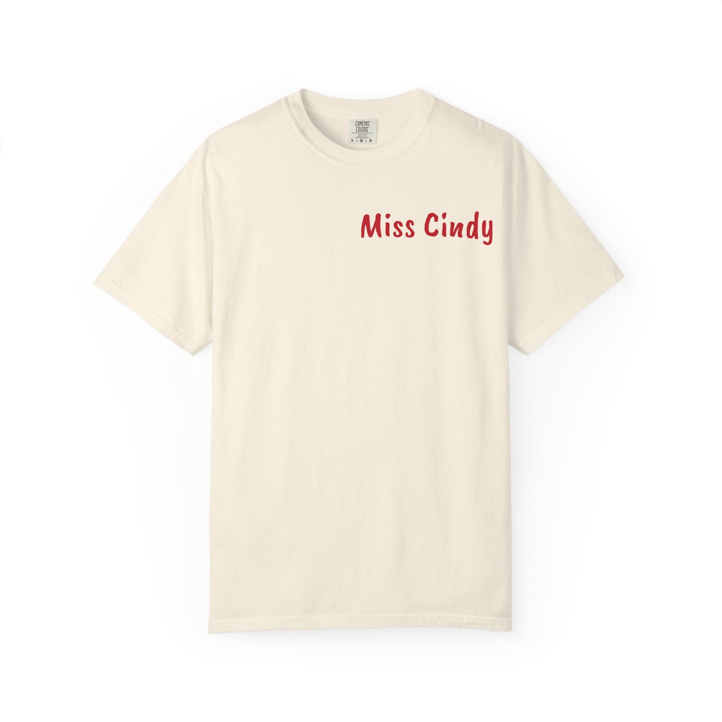 Unisex Garment-Dyed T-Shirt for Teachers - Miss Cindy, Chaos Coordinator Design, Perfect for Back to School, Appreciation Gifts, [...]