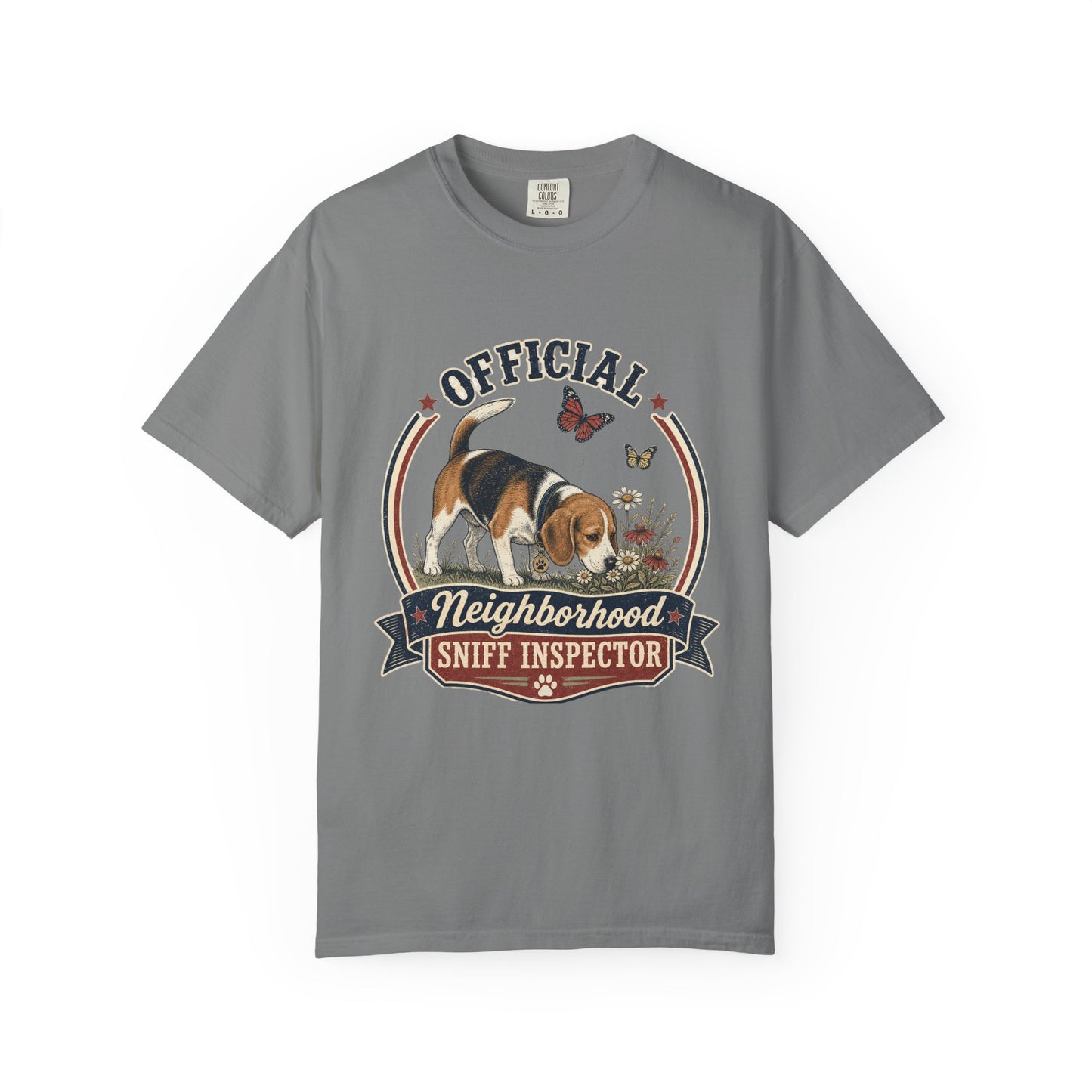 Official Neighborhood Sniff Inspector Beagle T-Shirt | Dog Lover Tee
