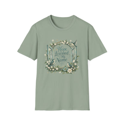 Hope Learned My Name T-Shirt | Abuse Survivor Inspiration