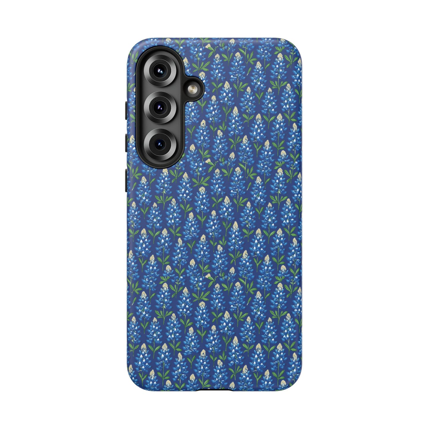 Phone Case, Texas Bluebonnet Tough Case, Navy Floral Phone Cover, Protective iPhone Case, Samsung Galaxy Case, Texas Wildflower Gift