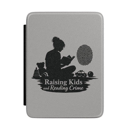 Raising Kids and Reading Crime Kindle Case | Reader Mom Silhouette