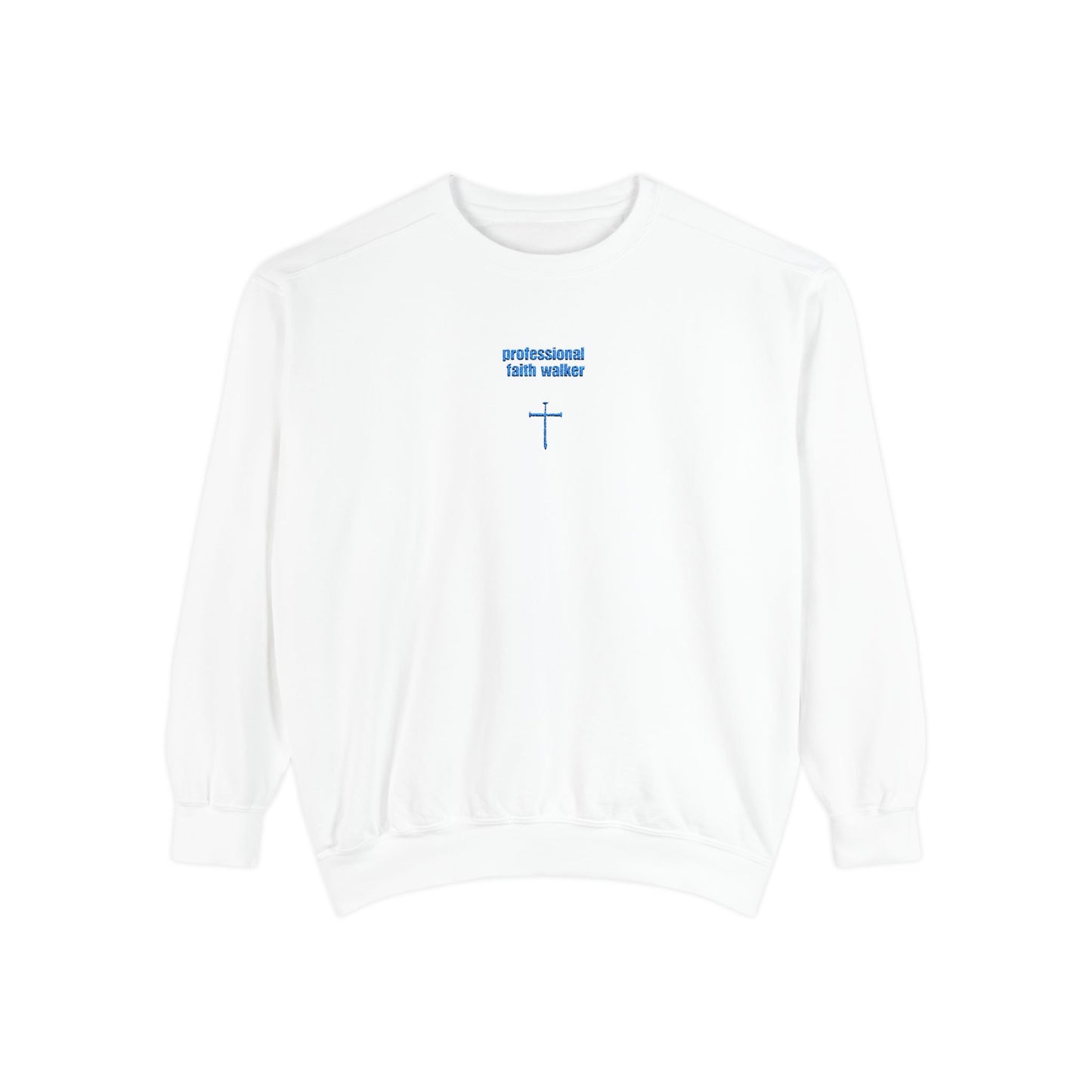 Christian Faith Walker Embroidered Sweatshirt, Professional Religious Unisex Jumper, Inspirational Bible Verse Pullover, Faithful Gift