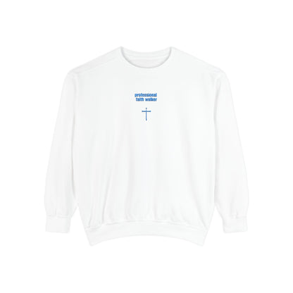 Christian Faith Walker Embroidered Sweatshirt, Professional Religious Unisex Jumper, Inspirational Bible Verse Pullover, Faithful Gift