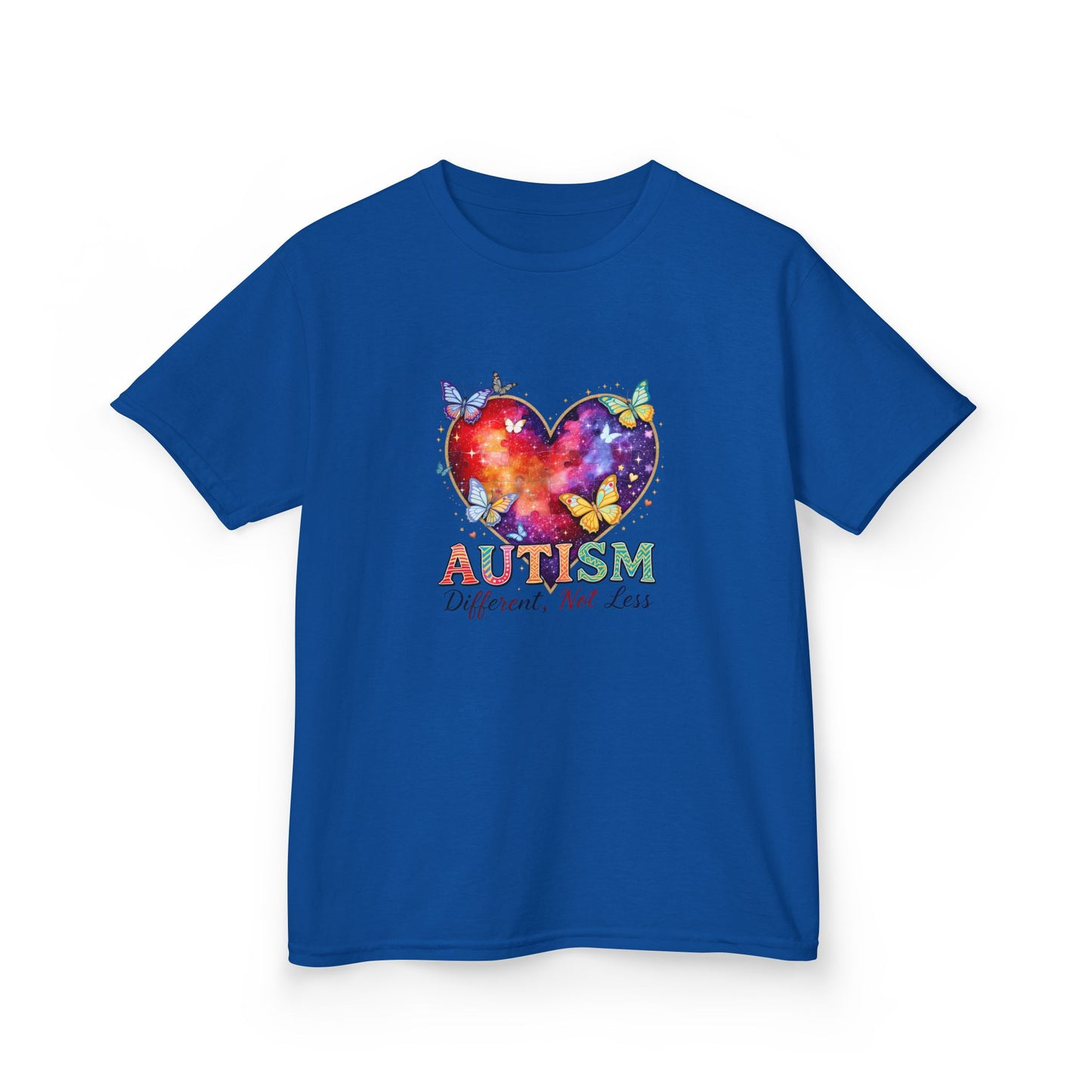 Autism Puzzle Heart Kids Tee | Different Not Less