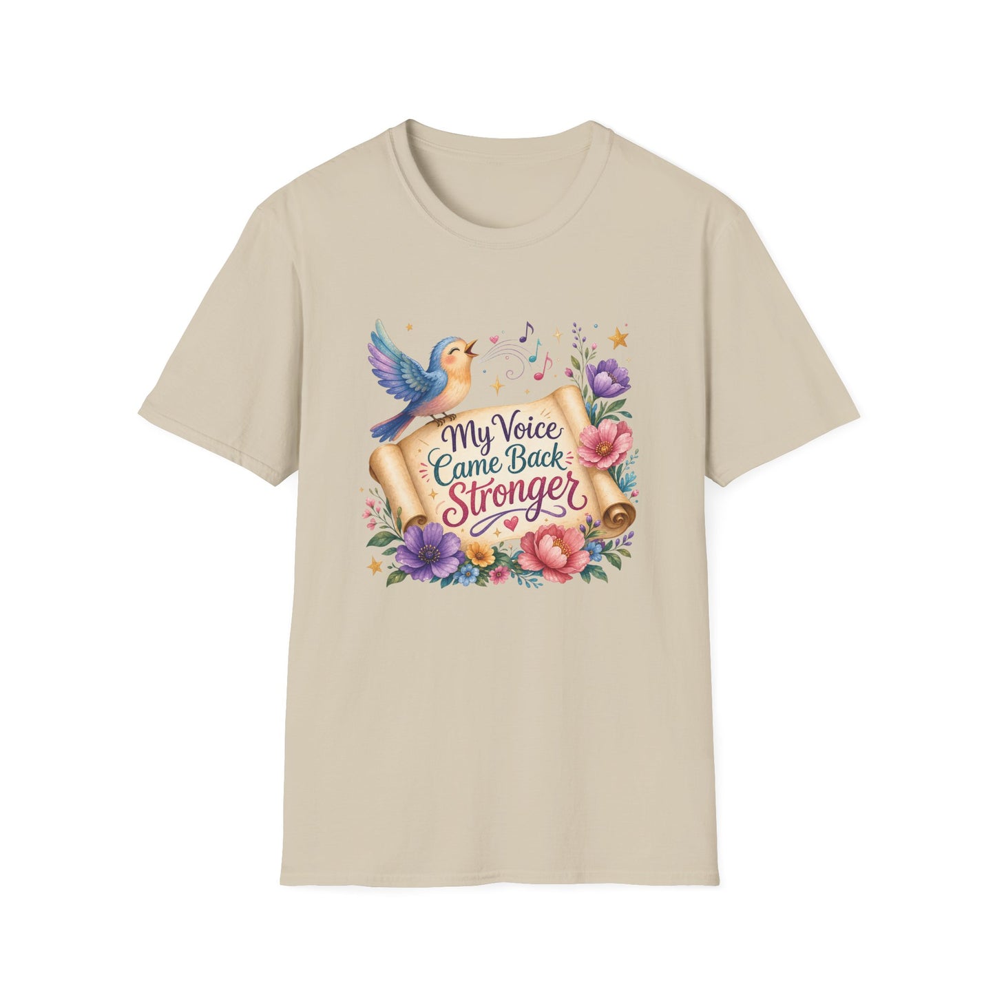 My Voice Came Back Stronger T-Shirt | Survivor