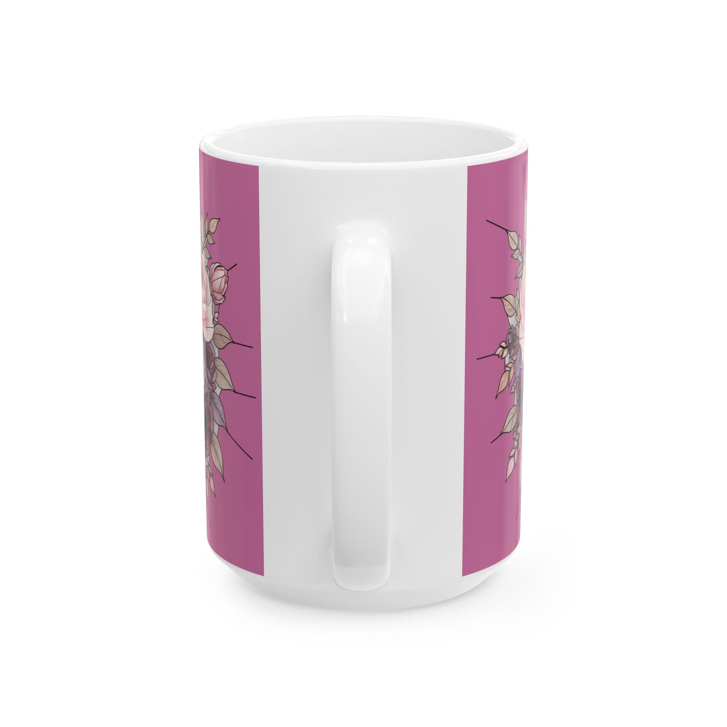 Blush Rose Bouquet Mug | Floral Ceramic Coffee Cup