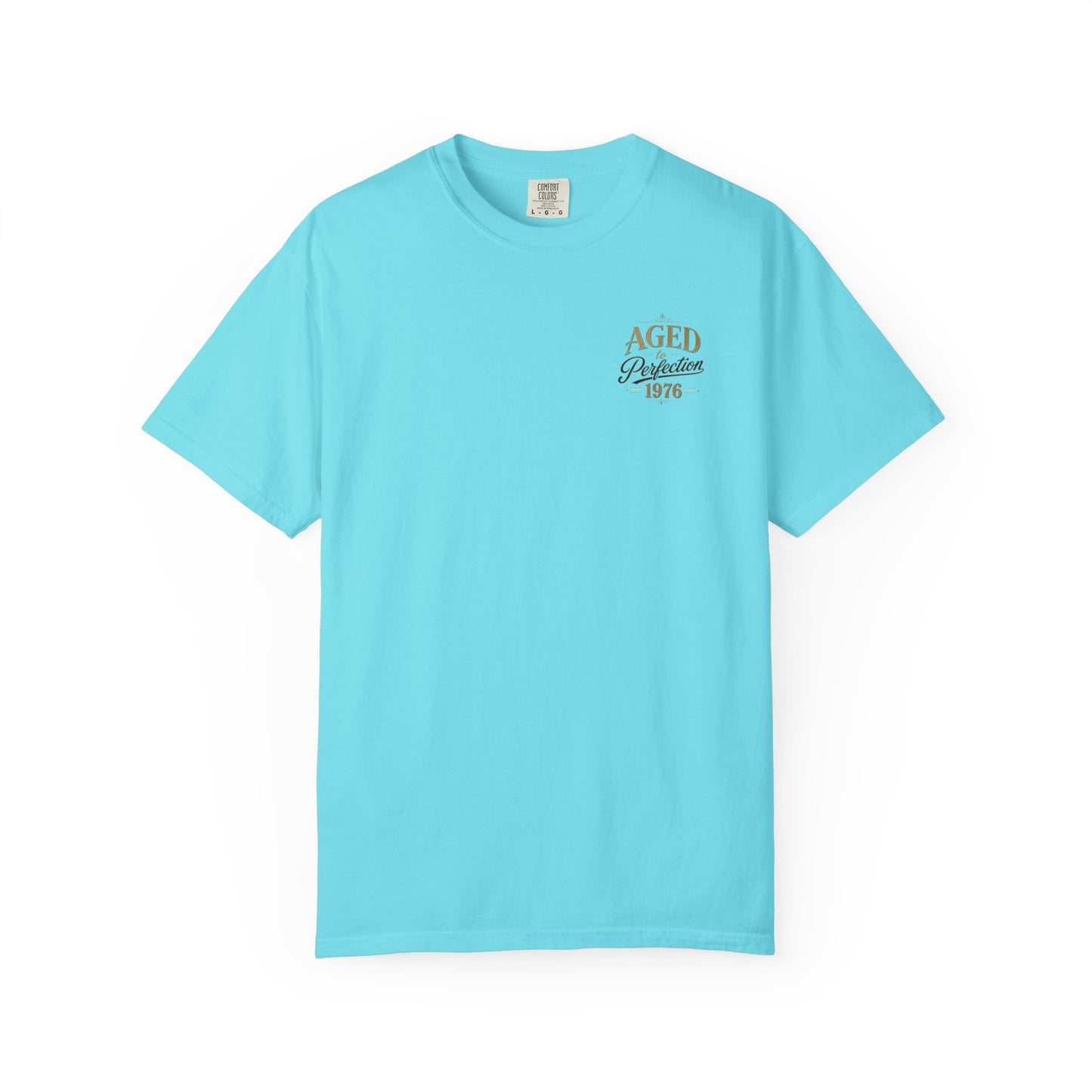 Aged to Perfection 1976 T-Shirt | Vintage Typographic Birthday Design