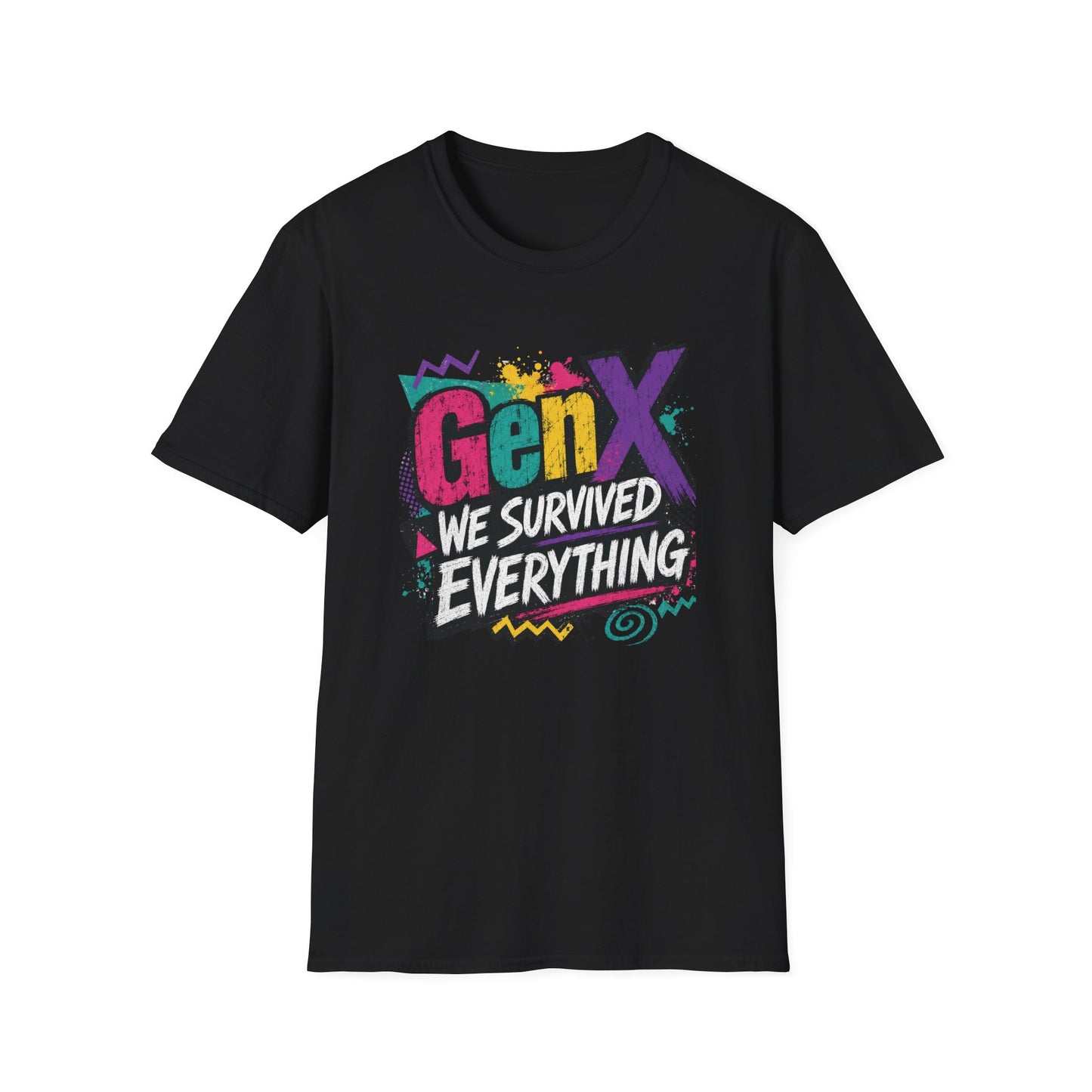 Gen X We Survived Everything T-Shirt | 90s Retro Graphic Tee