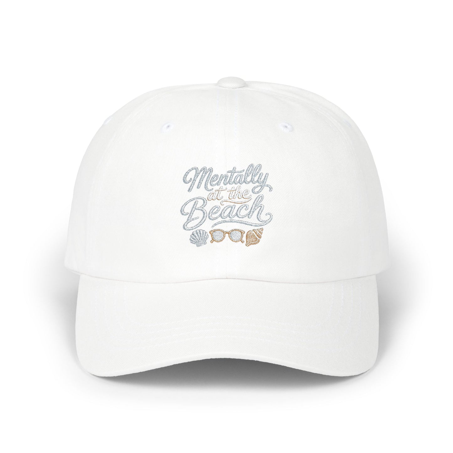 Mentally at the Beach Dad Cap | Embroidered Hat
