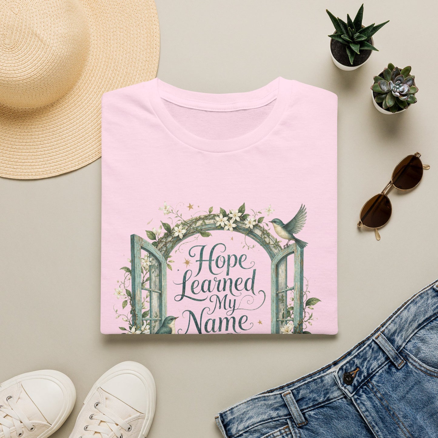 Hope Learned My Name T-Shirt | Abuse Survivor Inspiration