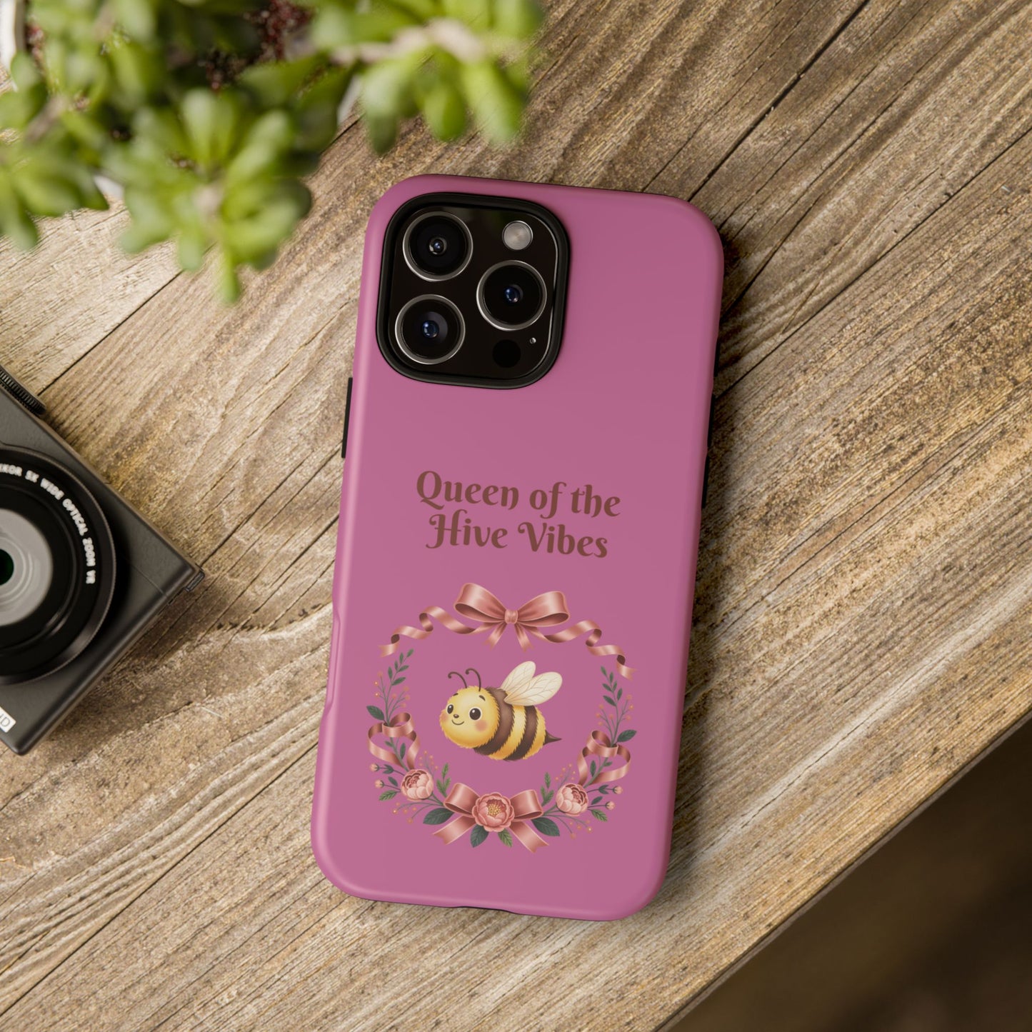 Queen of the Hive Bee Phone Case | Cute Floral Bee iPhone Case