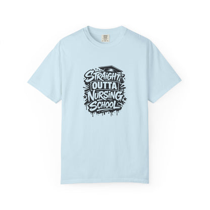Straight Outta Nursing School T-shirt | Nursing Graduate Tee, Cap Graphic