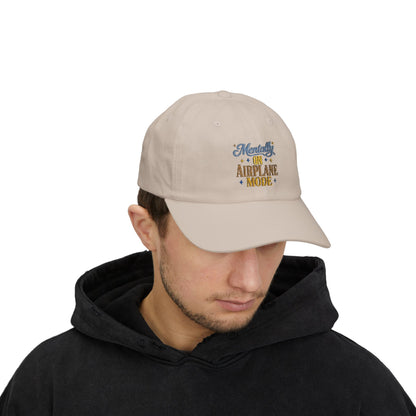 Mentally On Airplane Mode Dad Cap | Mental Health Humor