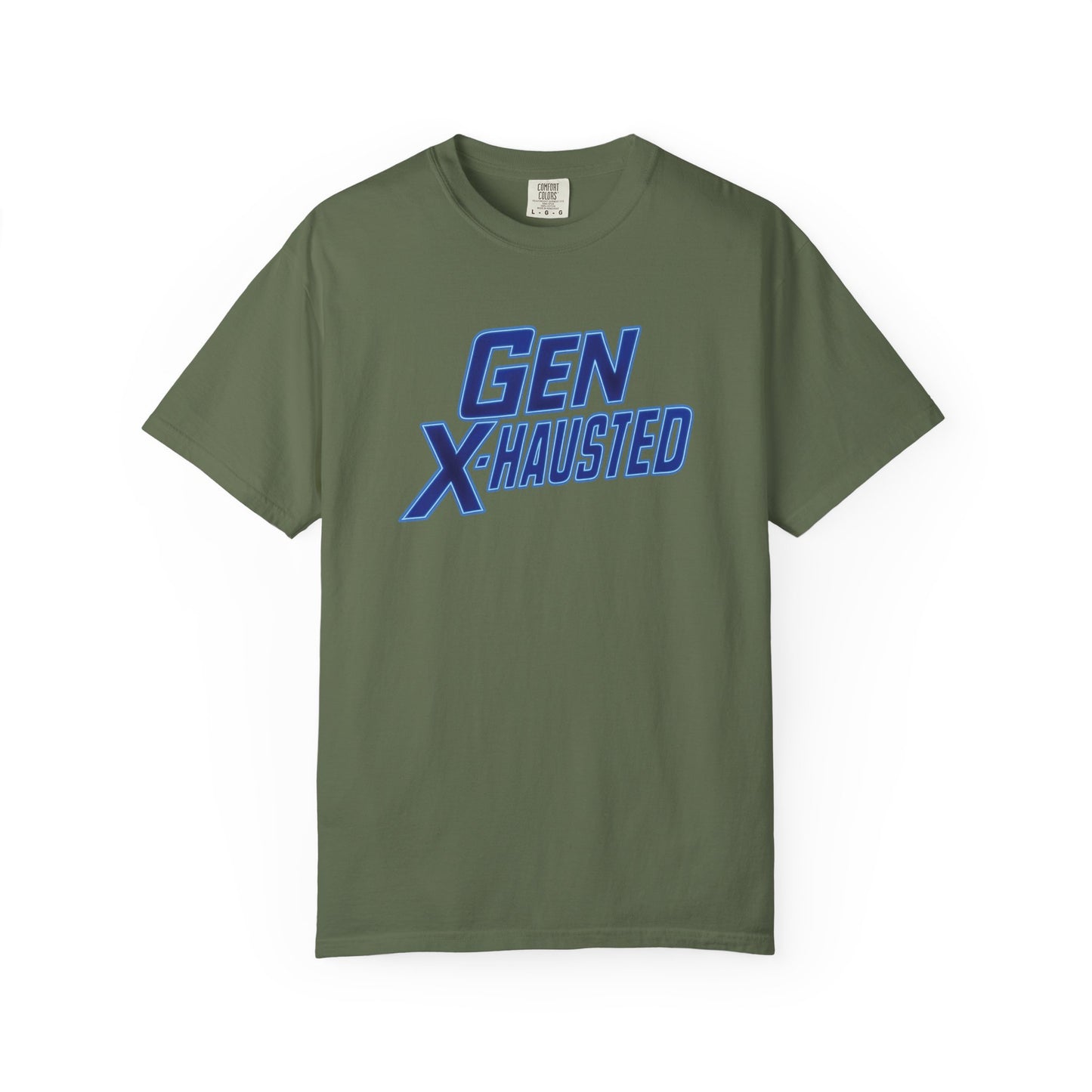 Gen X-Hausted Unisex T-shirt, Forgot Again Found Out Funny Tee, Gen X Humor Gift, Retro 80s 90s Shirt, Vintage Style Clothing