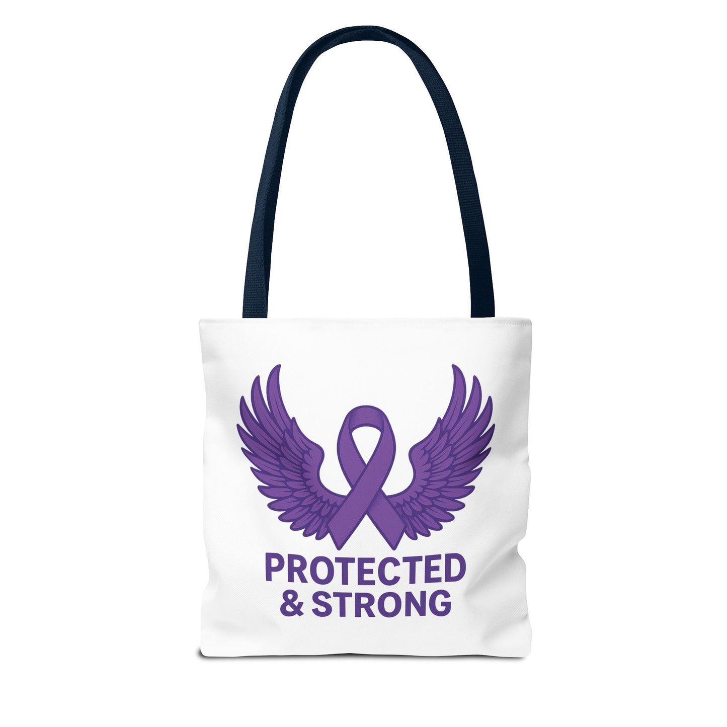 Protected and Strong Awareness Tote Bag, Eco-Friendly Shoulder Bag, Reusable Grocery Bag, Canvas Shopping Tote, Gift for Activists,