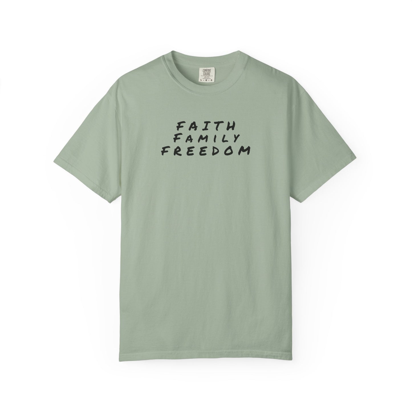 Faith Family Freedom Unisex T-shirt, Christian Tee, Faith Over Fear Shirt, Religious Apparel, Inspirational Clothing