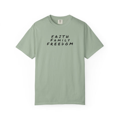 Faith Family Freedom Unisex T-shirt, Christian Tee, Faith Over Fear Shirt, Religious Apparel, Inspirational Clothing