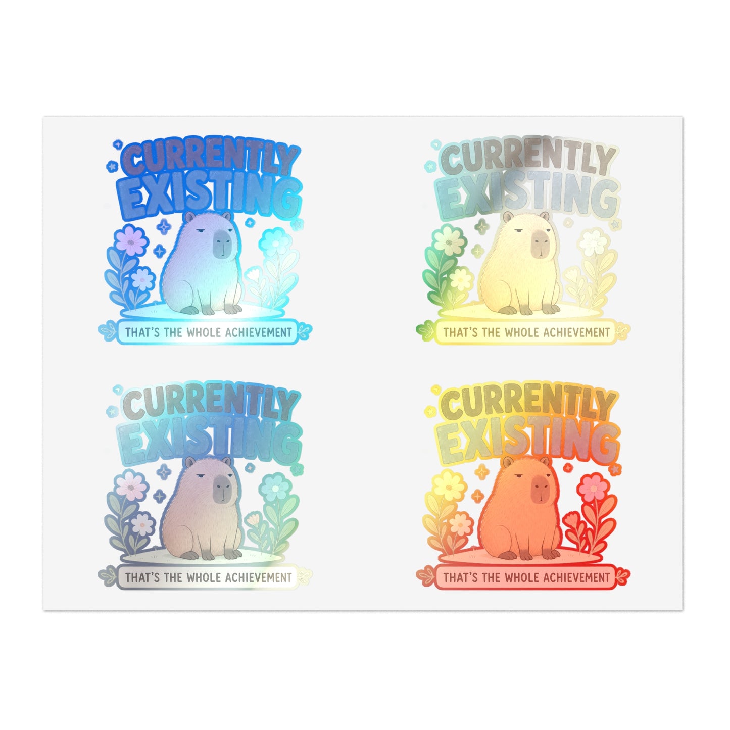 Capybara Sticker Sheet sticker sheet | capybara illustrations, cute animal stickers