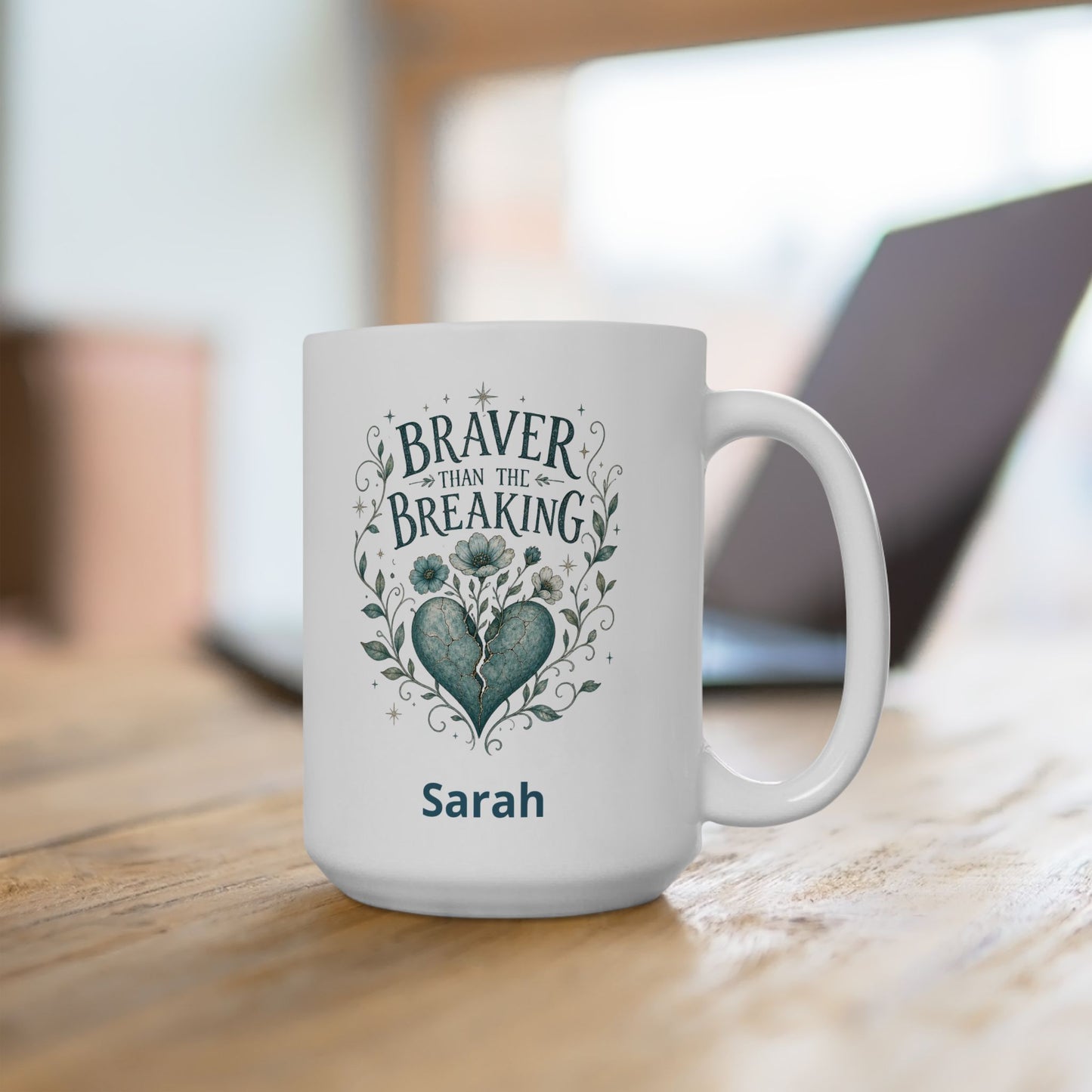 Braver Than The Breaking Survivor Mug | Ceramic Coffee Tea Cup
