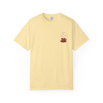 Blessings Brewed T-Shirt, Faith-Inspired Tee, Coffee Lover Gift, Texas Pride Apparel, Unisex Casual Wear