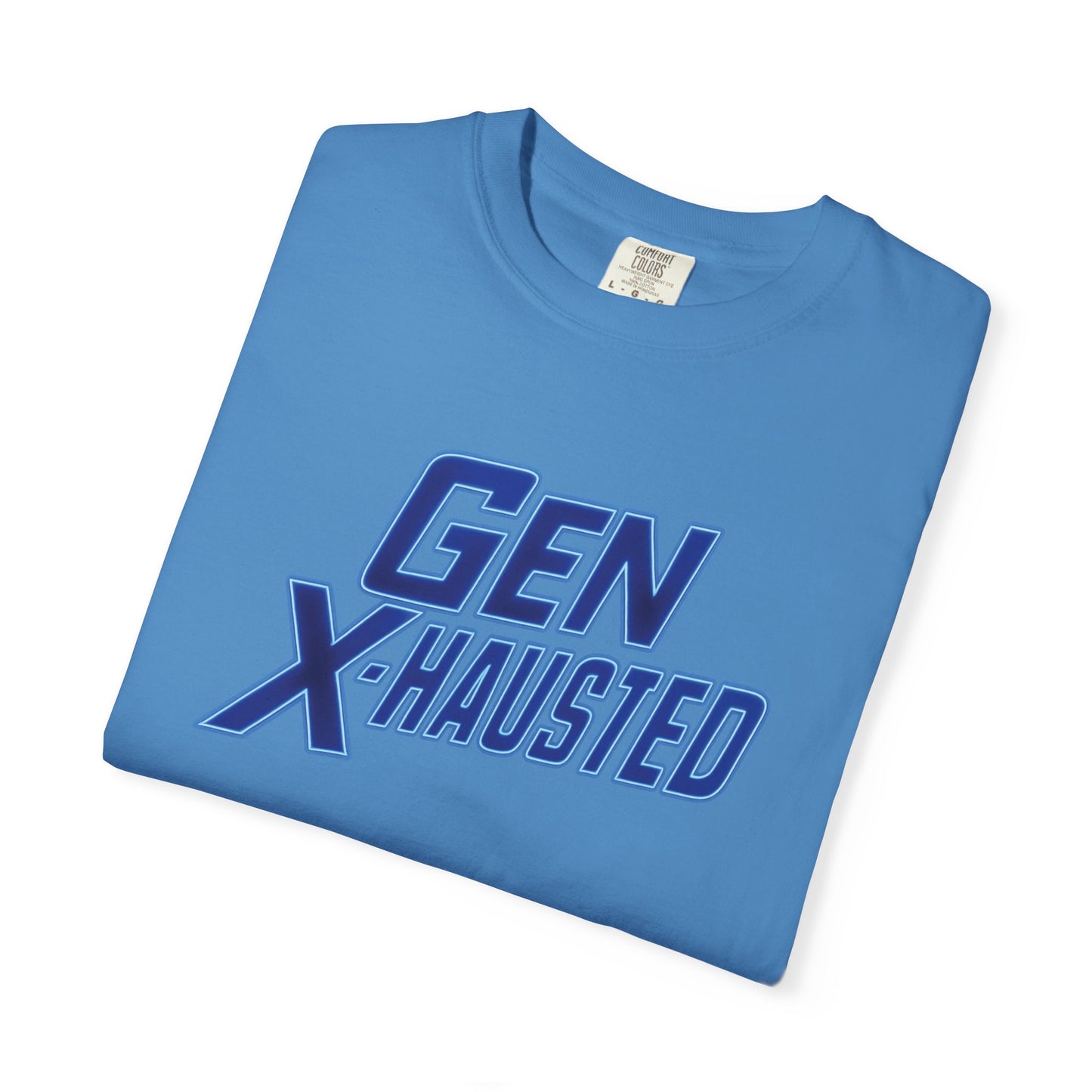 Gen X-Hausted Unisex T-shirt, Forgot Again Found Out Funny Tee, Gen X Humor Gift, Retro 80s 90s Shirt, Vintage Style Clothing