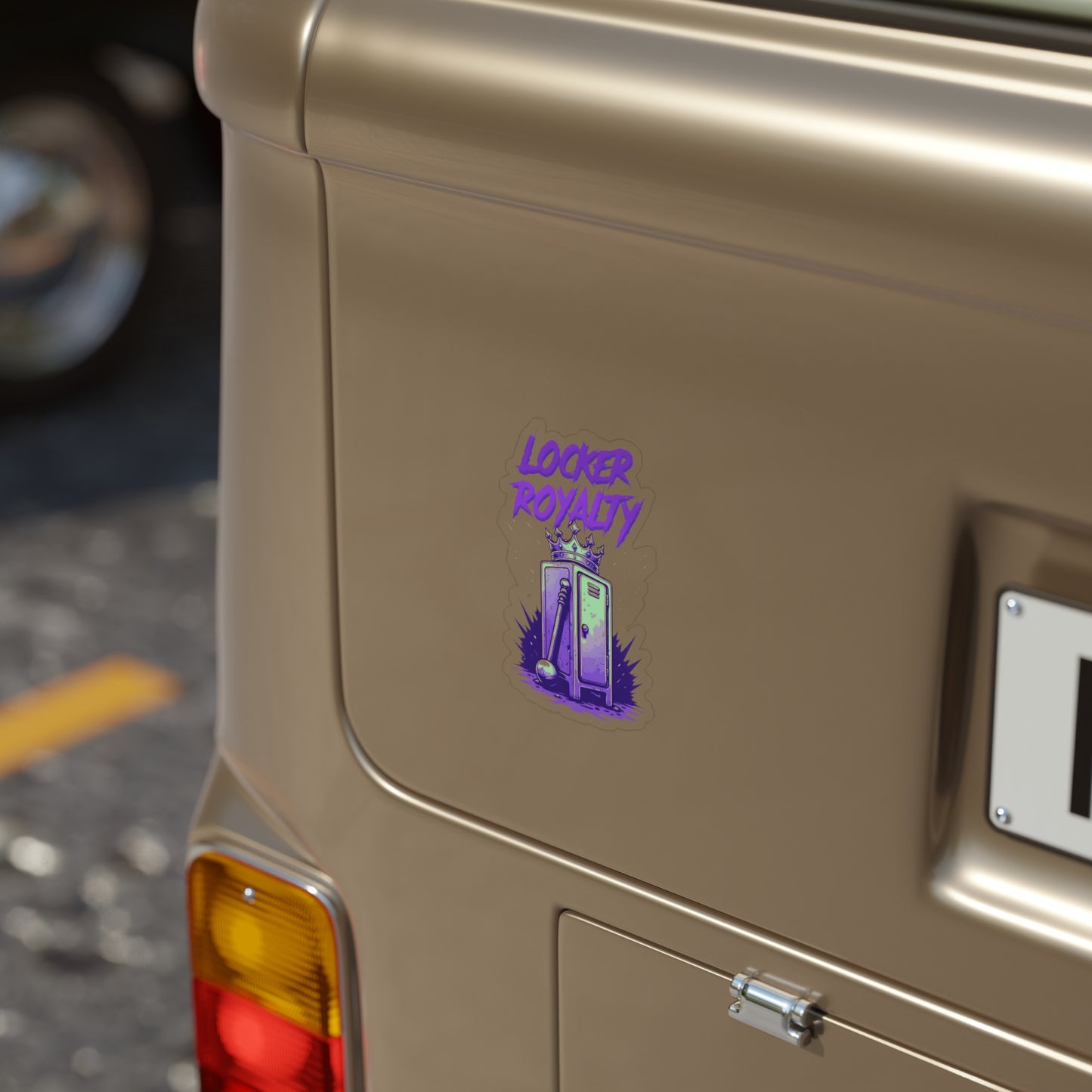 Die-Cut Outdoor Stickers, Locker Royalty Cool Sports Decal, Custom Vehicle Stickers, Unique Gift for Gamer, Hipster Vibe