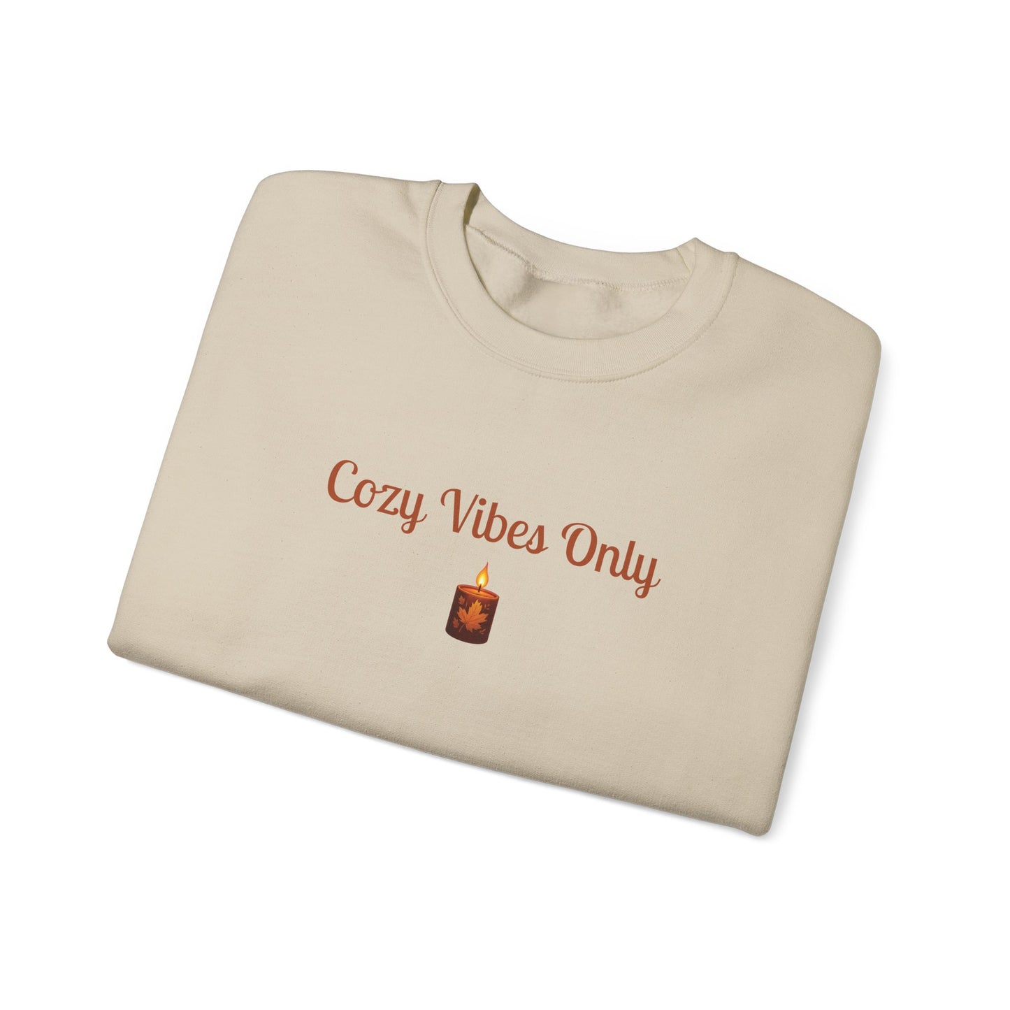 Cozy Vibes Only Sweatshirt, Unisex Crewneck, Casual Wear, Fall Fashion, Gift for Her, Cozy Apparel, Warm Layering