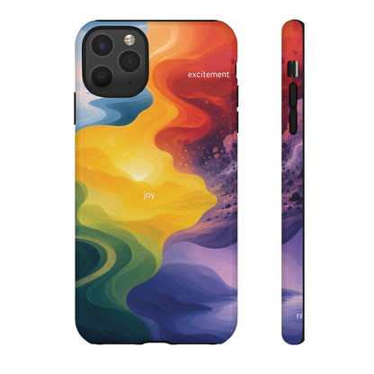 Emotion Spectrum Wave Tough Case | Colorful Abstract Phone Case