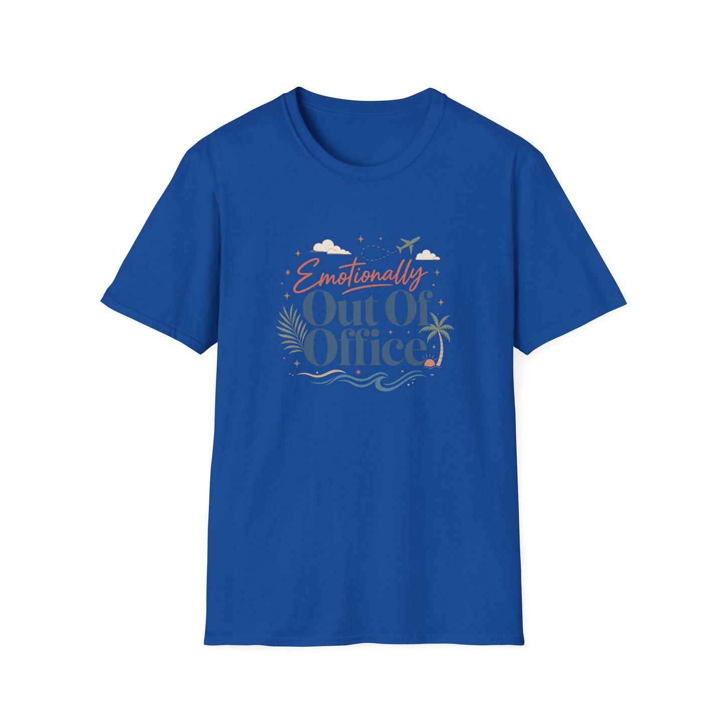 Emotionally Out Of Office T-Shirt | Vacation Palm Beach Design