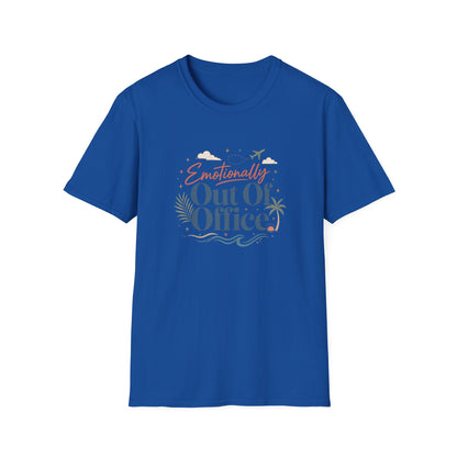 Emotionally Out Of Office T-Shirt | Vacation Palm Beach Design