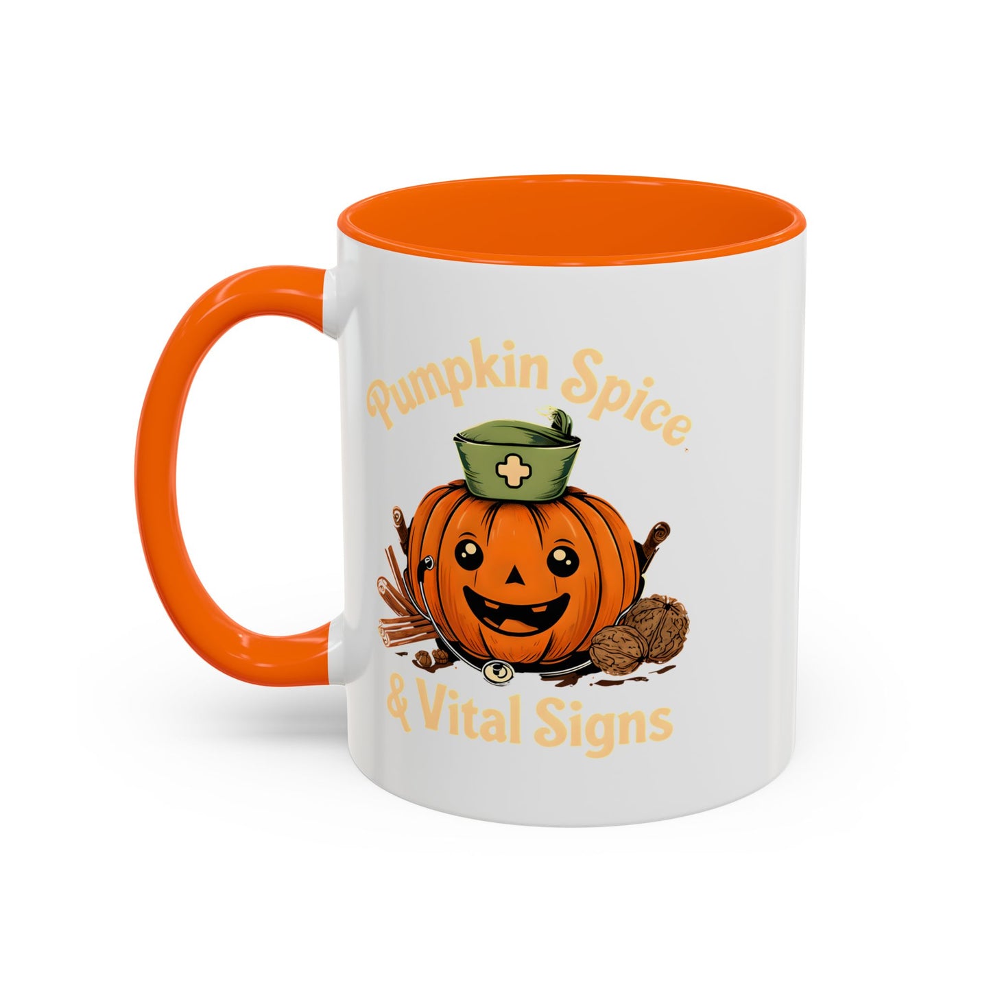 Pumpkin Spice Coffee Mug - Perfect for Fall Decor, Nursing Gifts, Halloween Parties, Cozy Mornings, Harvest Gatherings