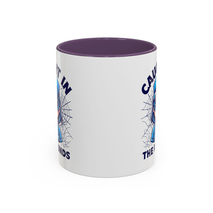 Nurse Coffee Mug, Cute Nursing Gift, Healthcare Appreciation, Fun Spider Design, Caught in the Rounds Mug