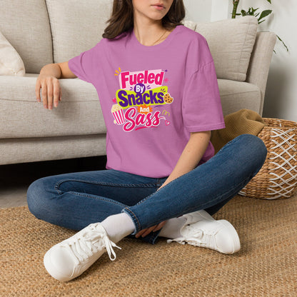 Fueled by Snacks and Sass T-Shirt | Snack Quote Tee